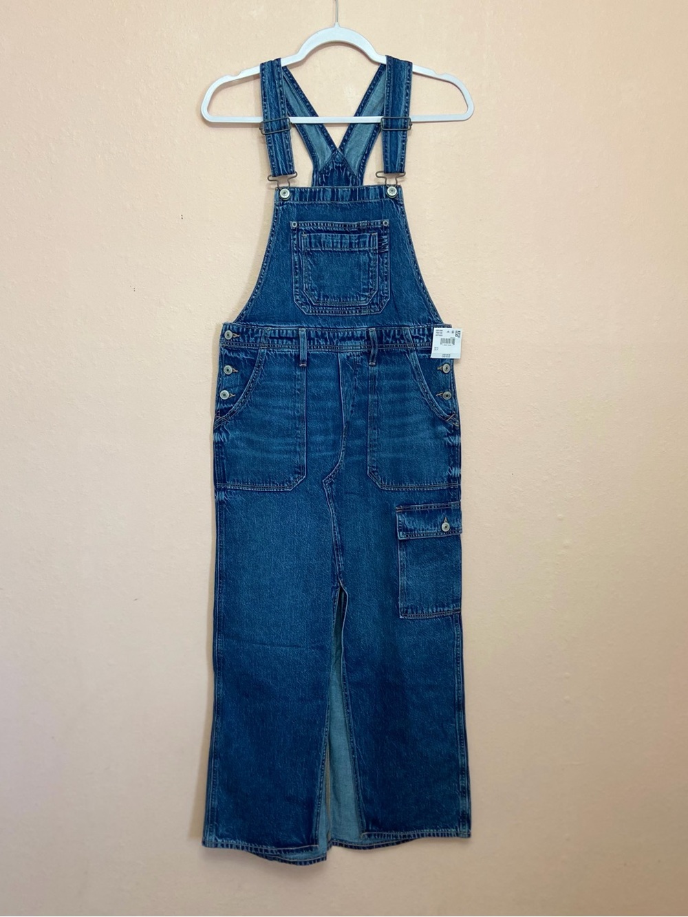 American Eagle Denim Maxi Overall Dress